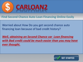 Second Chance Car Loan Financing