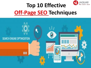Top 10 Effective Off Page SEO Techniques
