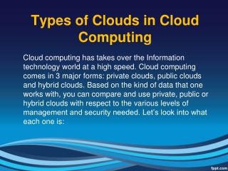 Types of Clouds in Cloud Computing