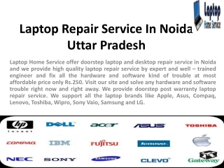 No.1 Laptop Repair Service Provider Noida region Only Rs.250
