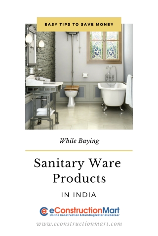 Easy Tips To Save Money While Buying Sanitary Ware Products in India