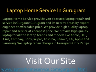 Do You Want Laptop Repair Home Service In Gurugram?