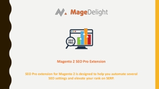 Enhance Online visibility with Magento 2 SEO Pro Extension
