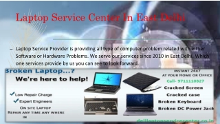 Best Laptop Service Center In East Delhi