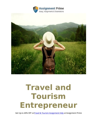 Effectiveness of Entrepreneurship in Travel and Tourism Sector
