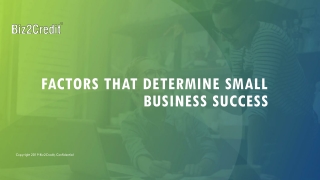 Factors That Determine Small Business Success