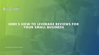 Here's How to Leverage Reviews for Your Small Business