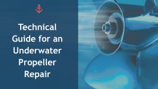 Technical Guide for an Underwater Propeller Repair