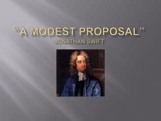 jonathan swift a modest proposal 1729
