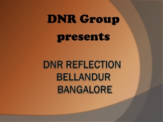 DNR Reflection Ready to move in Project at Bellandur, Bangalore