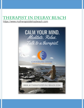 Therapist in Delray Beach