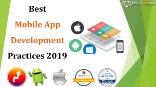 Best Mobile App Development Practices 2019