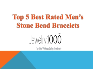 5 Top Rated Mens Stone Bead Bracelets