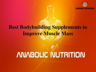 Best Bodybuilding Supplements to Improve Muscle Mass