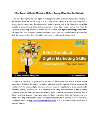 9 hot trends in digital marketing