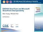 ENOVIA SmarTeam and Microsoft SharePoint Interoperability