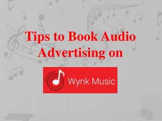 Tips to Book Audio Ads on Wynk App