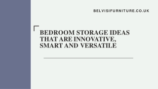 Bedroom storage ideas that are smart, ingenious and versatile