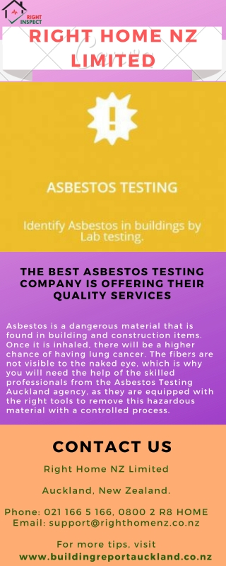 The Best Asbestos Testing Company Is Offering Their Quality Services