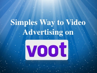 Booking process of Video Ads on Voot