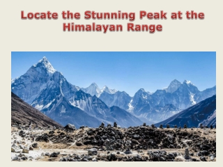 Locate the Stunning Peak at the Himalayan Range