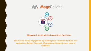 Integrate your Store to Facebook with Social Media Promotions Extension