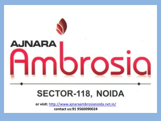 Ajnara Ambrosia Sector 118 Noida at Affordable Price
