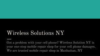 Why Choose Wireless Solutions NY