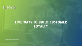 Five Ways to Build Customer Loyalty