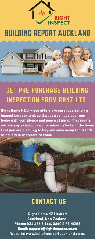 Get Pre Purchase Building Inspection From RHNZ Ltd.