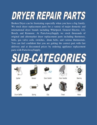 Dryer Replacement Parts