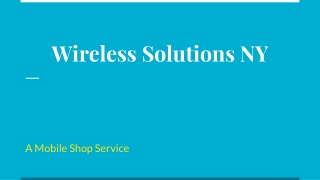 Repair - Wireless Solutions NY – A Mobile Shop Service
