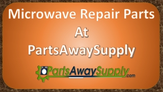 Microwave Repair Parts