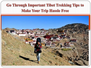 Go Through Important Tibet Trekking Tips to Make Your Trip Hassle Free