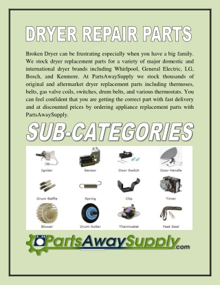 Dryer Repair Parts