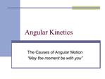 Angular Kinetics