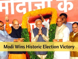 Modi wins historic election victory