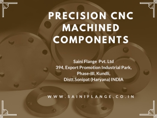 Precision CNC machined components