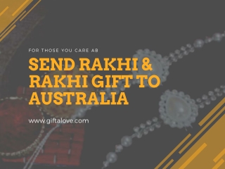 Send rakhi and rakhi gifts to Australia - giftalove.com