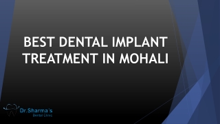 Best Dental Implant Treatment in Mohali
