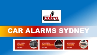 Provide Utmost Security to Your Car by Using Cobra Car Alarms
