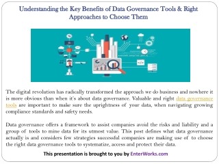 Understanding the Key Benefits of Data Governance Tools & Right Approaches to Choose Them