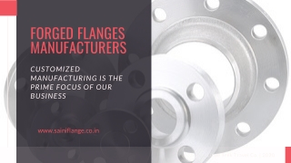 Forged flanges manufacturers