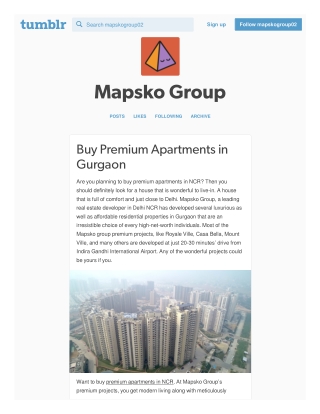 Buy Premium Apartments in Gurgaon