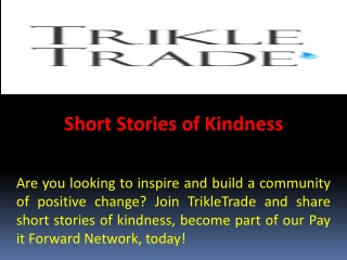 Short Stories of Kindness
