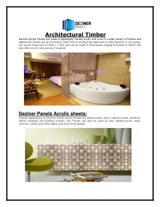 Architectural Timber