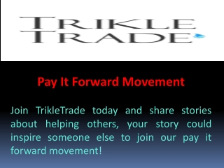 Pay It Forward Movement