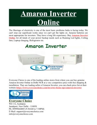 Amaron Inverter Online