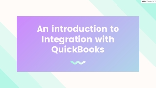 An introduction to Integration with QuickBooks