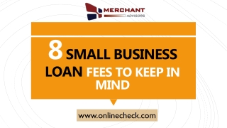 8 small business loan fees to keep in mind